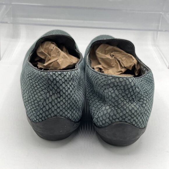 Dansko Olivia Green Snakeskin Leather Comfort Loafers Shoes EU 40 US 9.5-10 - Picture 8 of 9